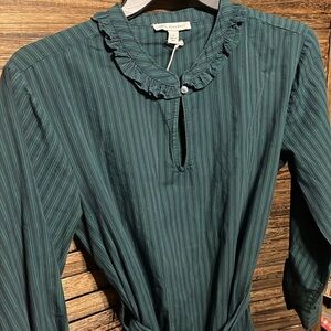 NWT Free assembly striped quarter sleeve tunic dress